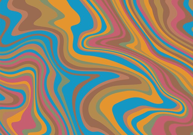 Psychedelic groovy background Colorful abstract background