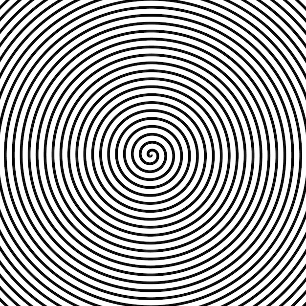 Psychedelic spiral with radial rays
