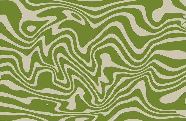 Psychedelic wave groovy poster