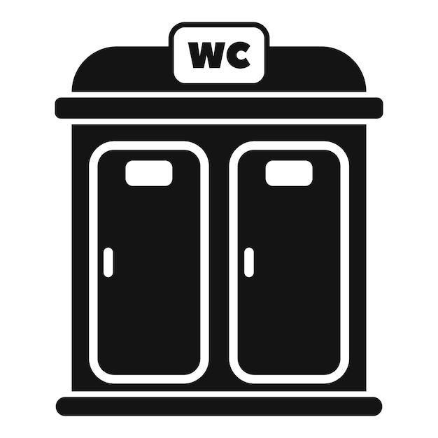 Public bio toilet cabin with two rooms is offering a sanitary solution