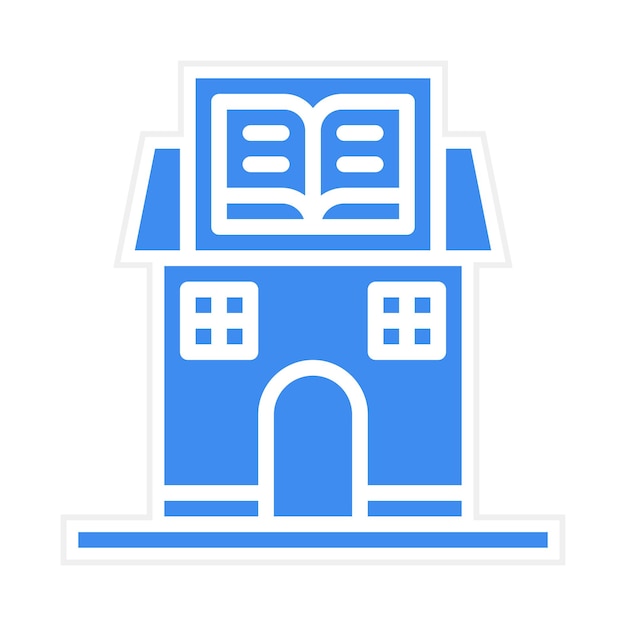 public library icon vector image can be used for public utilities