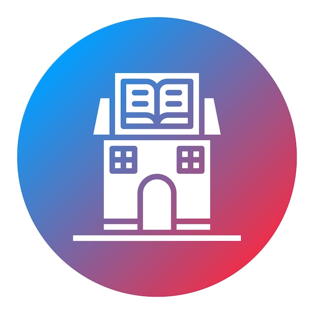 public library icon vector image can be used for public utilities