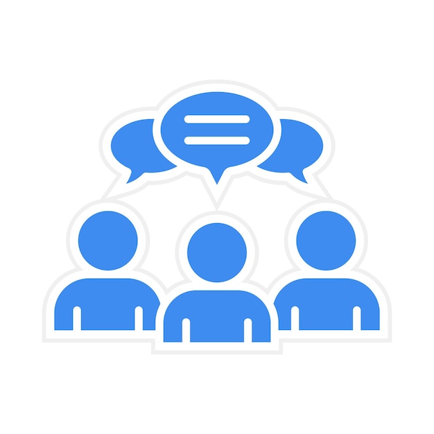 Public Opinion icon vector image Can be used for Internet Marketing Service
