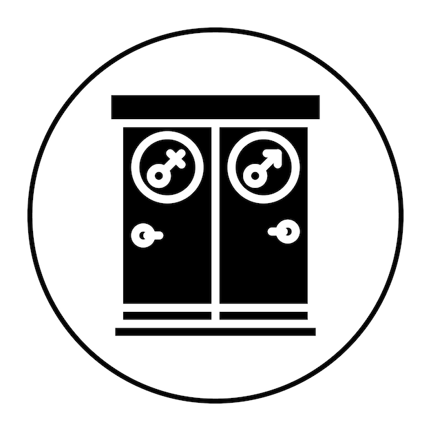Public Restroom icon vector image Can be used for Public Utilities