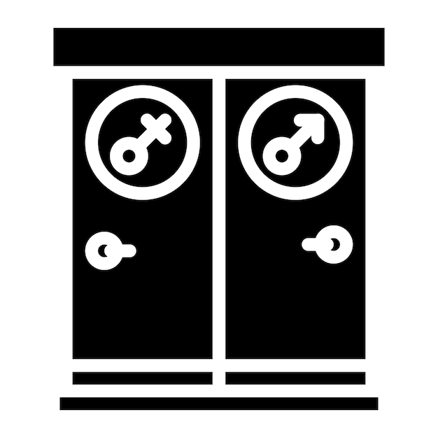 Public Restroom icon vector image Can be used for Public Utilities