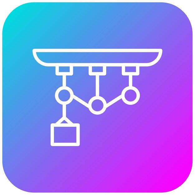 Pulley vector icon Can be used for Lab iconset