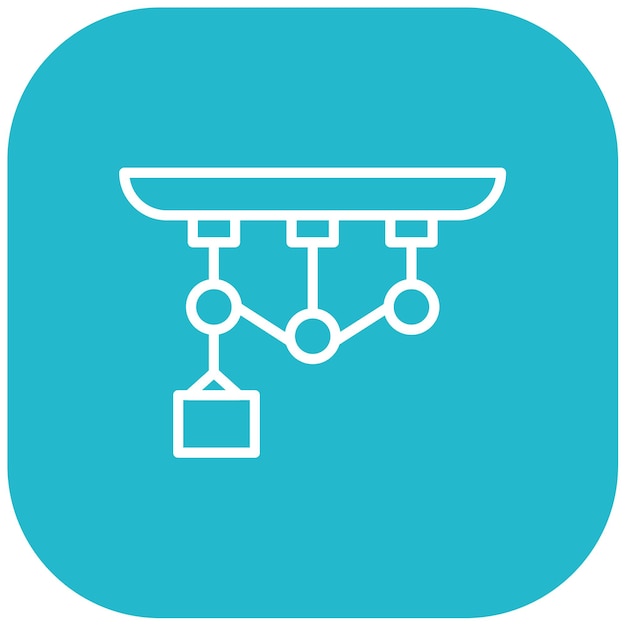 Pulley vector icon Can be used for Lab iconset