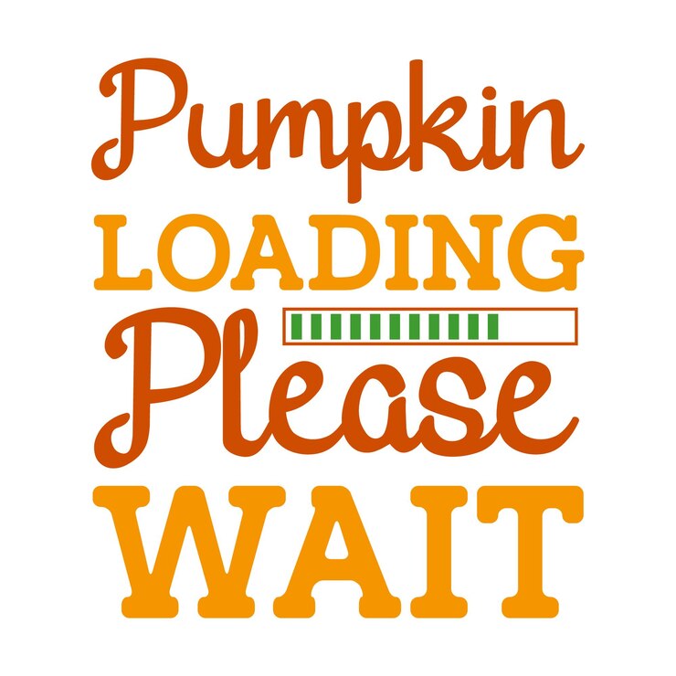 Vektör pumpkin-loading-please-wait