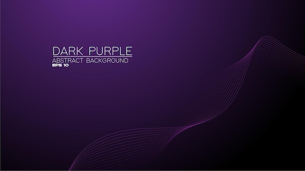 Purple abstract background with curve line