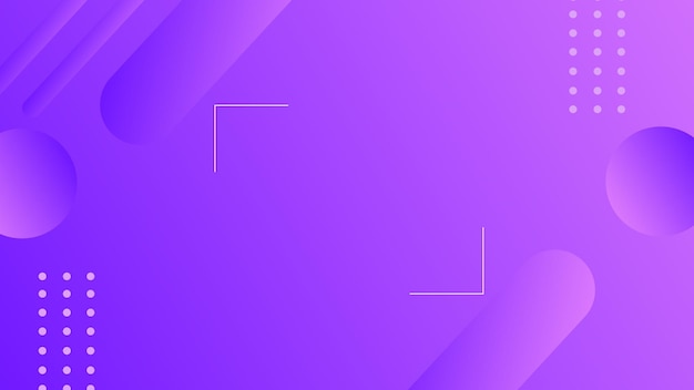 Purple abstract geometrical template with blend shapes Vector graphic illustration