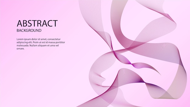purple abstract with ribbon wave background violet and pink abstract background