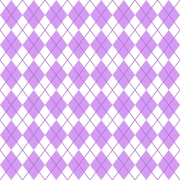 Purple And White Seamless Argyle Pattern