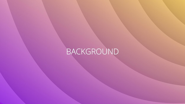 Purple and yellow abstract background with 3d wavy gradient shades dynamic curve shapes