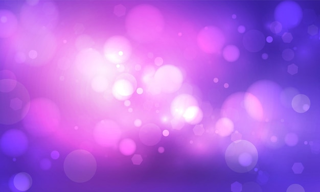 Purple background bokeh light for vector magic holiday happy new year poster design