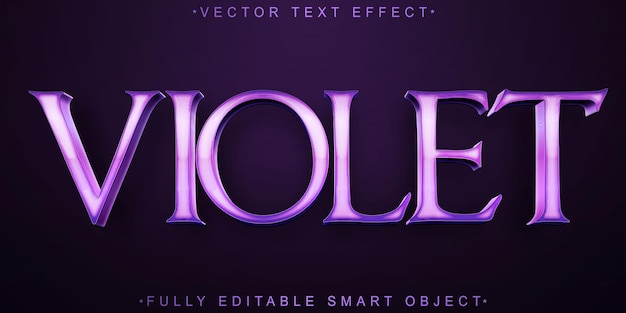 purple elegant violet vector fully editable smart object text effect