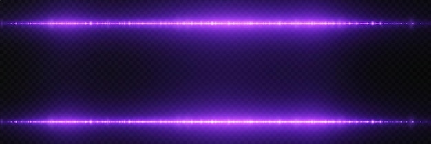purple flash of linear light line flare and explosion on a transparent background