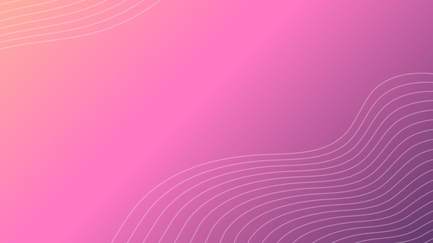 Purple gradient background design with abstract line wave design