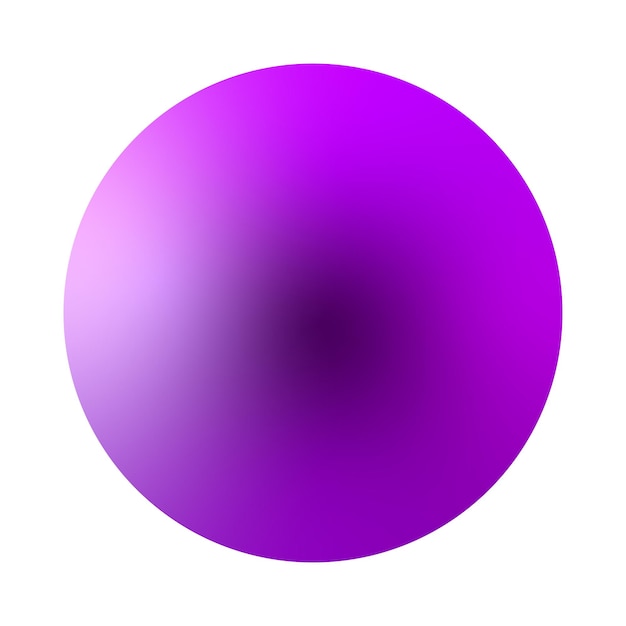 Purple gradient sphere Smooth color transition Vibrant circular shape Vector illustration