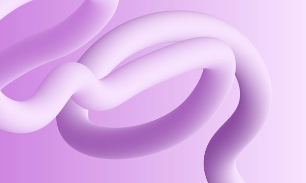 Purple illustration of 3d balls and pipe on Gradient background