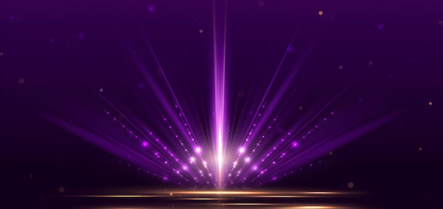 Purple Light Beams