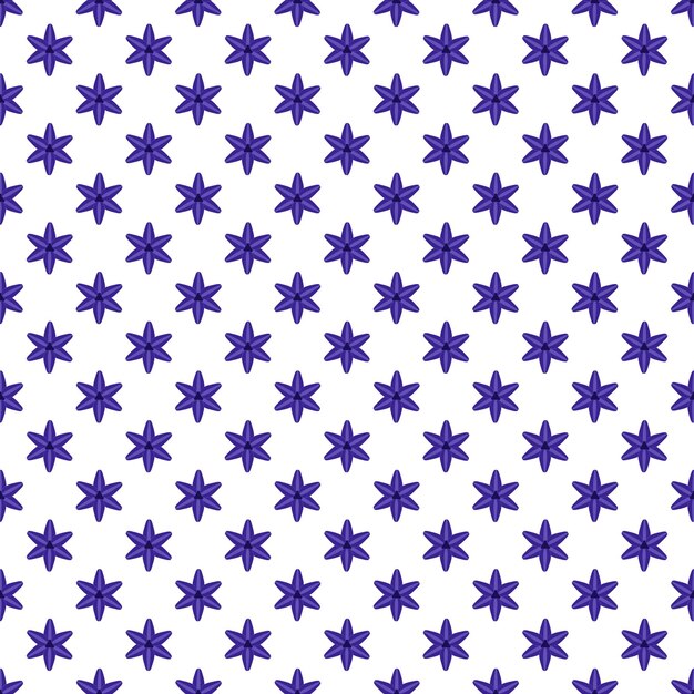 Purple Star Scatter Seamless Pattern