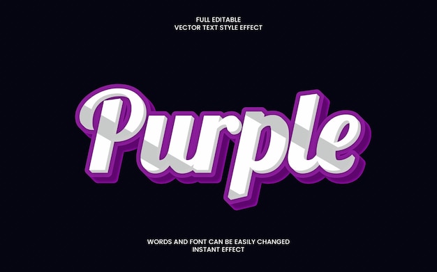 purple text effect