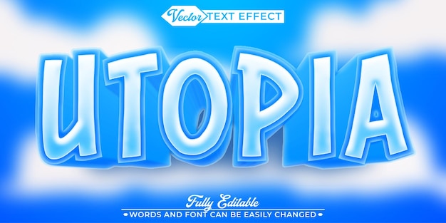 purple utopia vector fully editable smart object text effect