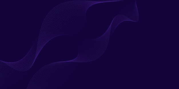 purple waves on a black background