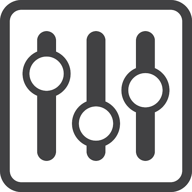 Push button for machine illustration in minimal style