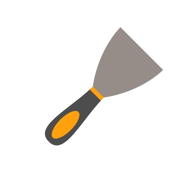Putty knife Working tool Illustration in flat style Eps 10