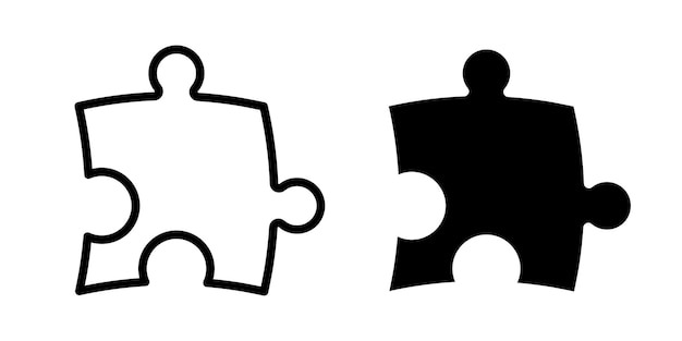 Puzzle icon design template
