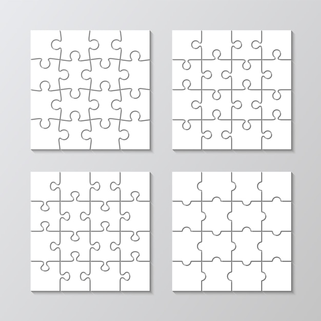 puzzle infographics jigsaw business chain infographic puzzle grid process diagram presentation