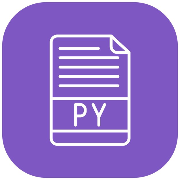 Python File Vector Illustration Style