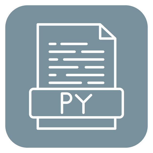 Python File Vector Illustration