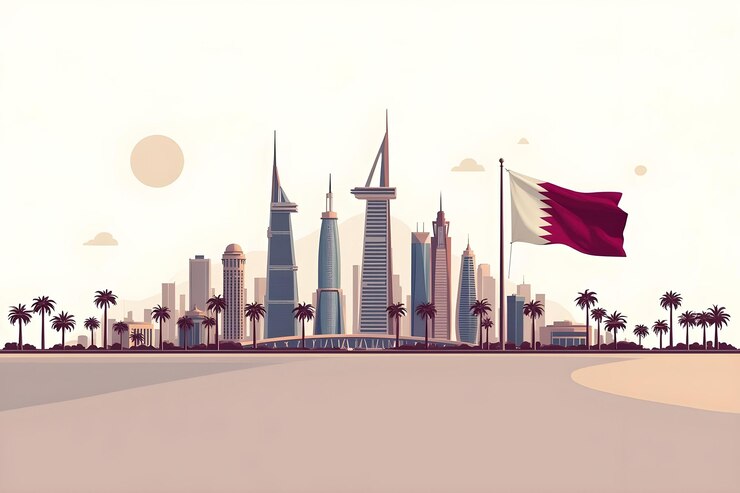 Vektör qatar national day concept qatar independence day december 18th qatari maroon color abstract flag