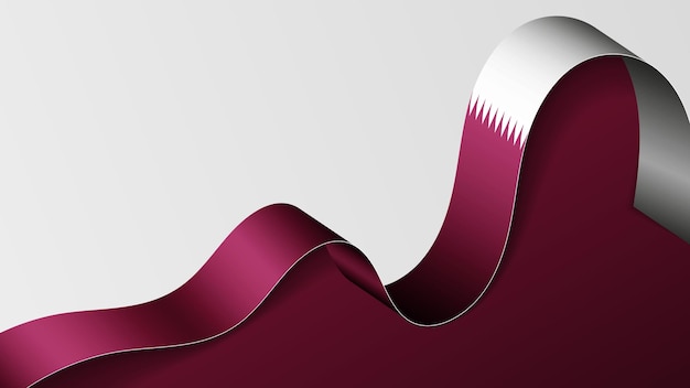 qatar ribbon flag background element of impact for the use you want to make of it