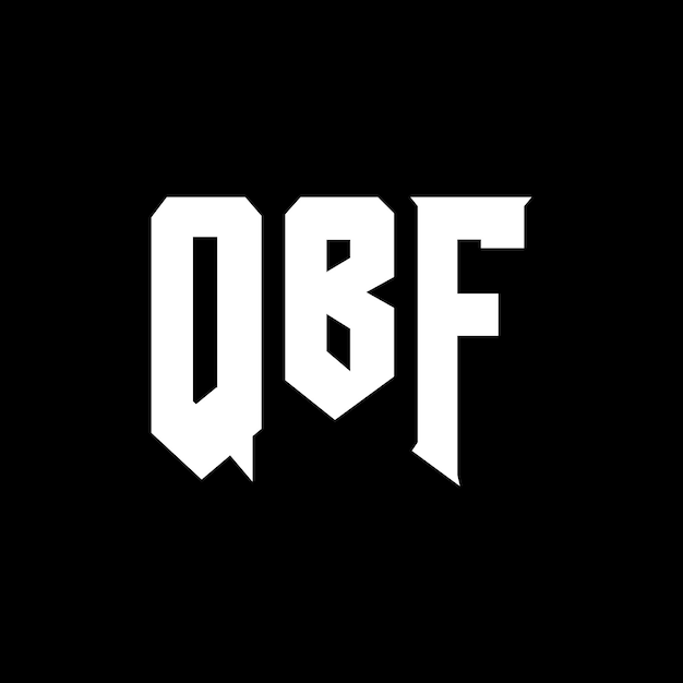 QBF letter logo design for technology company QBF logo design black and white color combination QBF logo QBF vector QBF design QBF icon QBF alphabet QBF typography logo design