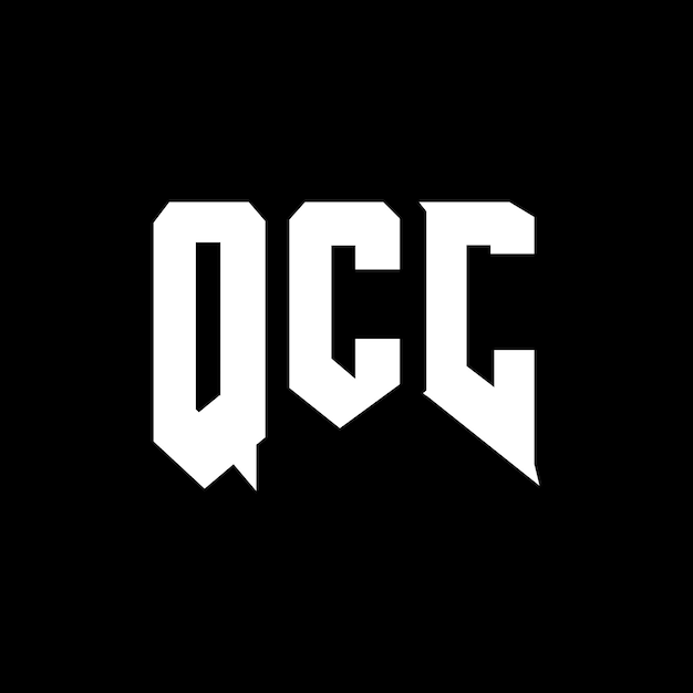 QCC letter logo design for technology company QCC logo design black and white color combination QCC logo QCC vector QCC design QCC icon QCC alphabet QCC typography logo design