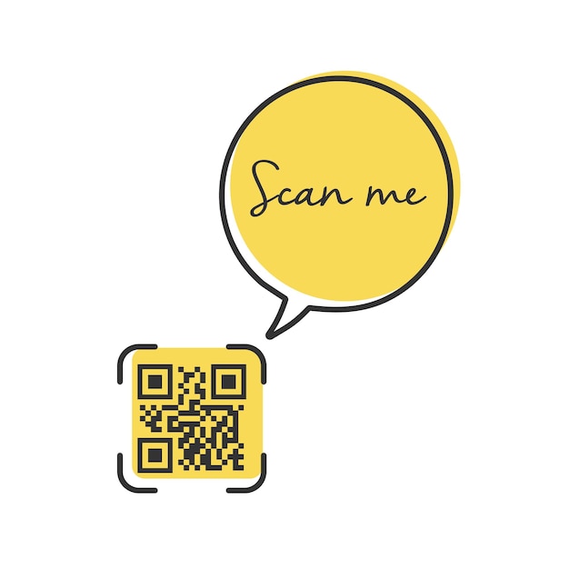 qr code for smartphone inscription scan me with smartphone icon qr code for payment