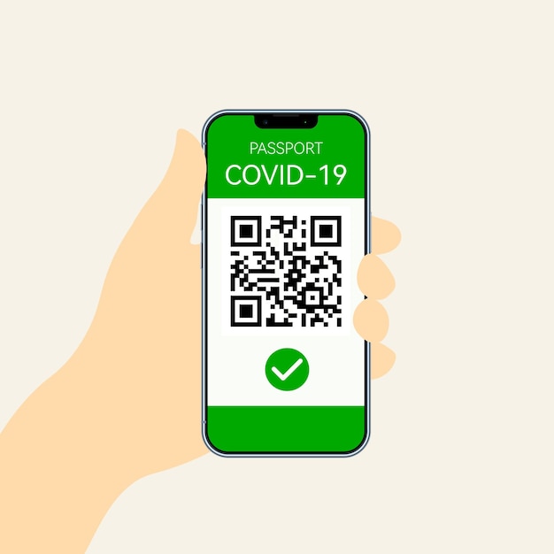 qr code on smartphone screen scanning qr code