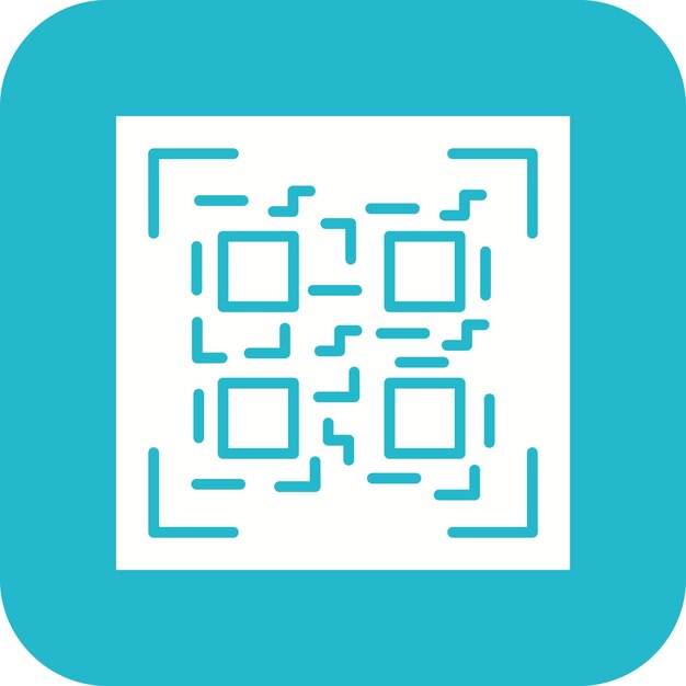 QR Code vector icon Can be used for Street Market iconset