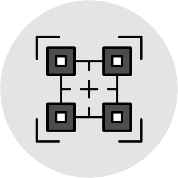 QR Code Vector Illustration Style