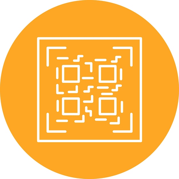 QR Code Vector Illustration Style