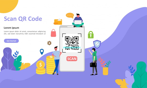 QR-kod Landningssida