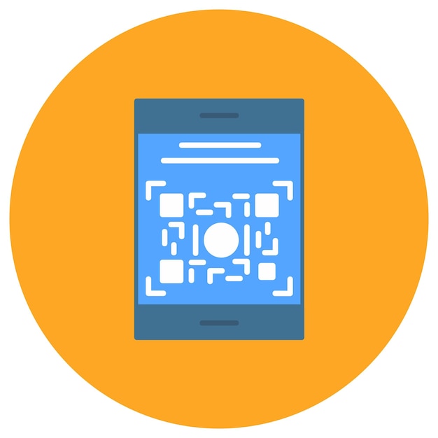 QR Kode Flad Illustration