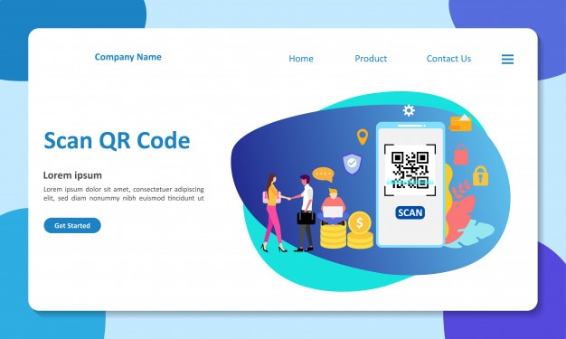 QR-kode Landingsside