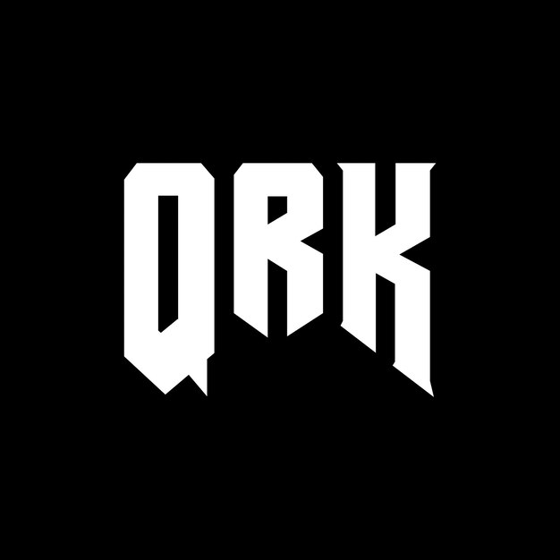 QRK letter logo design for technology company QRK logo design black and white color combination QRK logo QRK vector QRK design QRK icon QRK alphabet QRK typography logo design