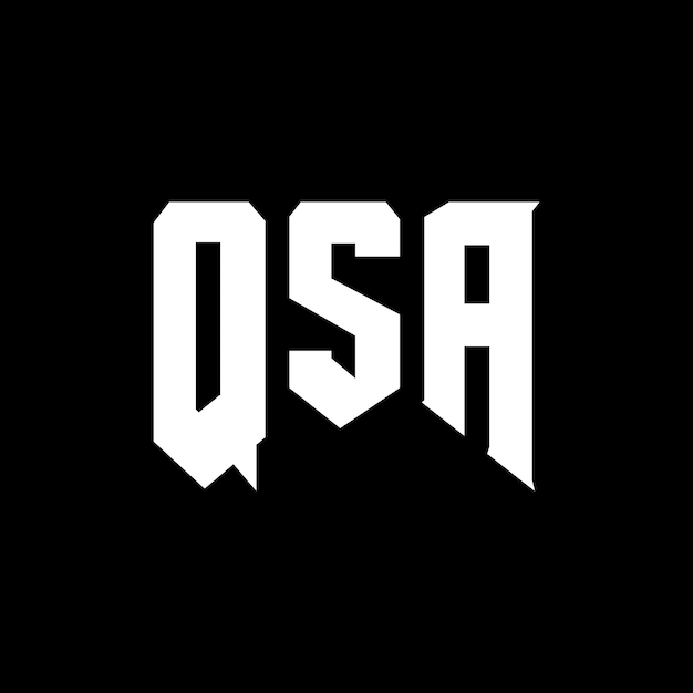 QSA letter logo design for technology company QSA logo design black and white color combination QSA logo QSA vector QSA design QSA icon QSA alphabet QSA typography logo design