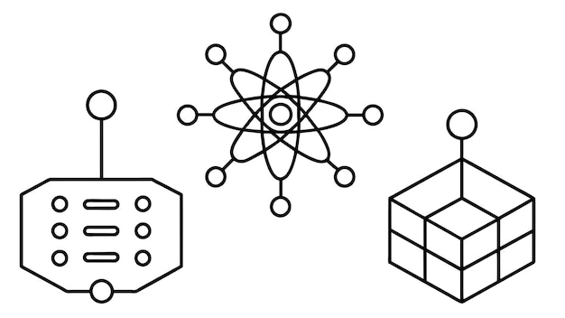 quantum computer programming vector graphics illustration EPS source file format lossless scaling ic
