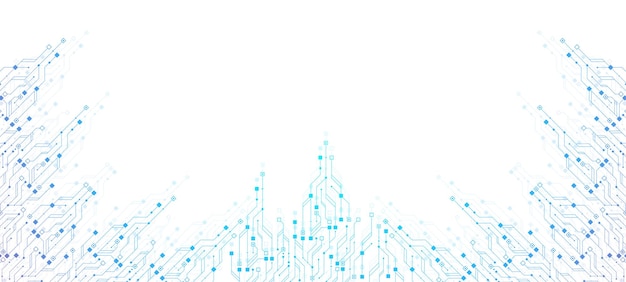 Quantum computer technologies concept Modern technology circuit board texture background design